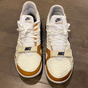 Lebron sixteens white ginger/midnight. Nike basketball shoes